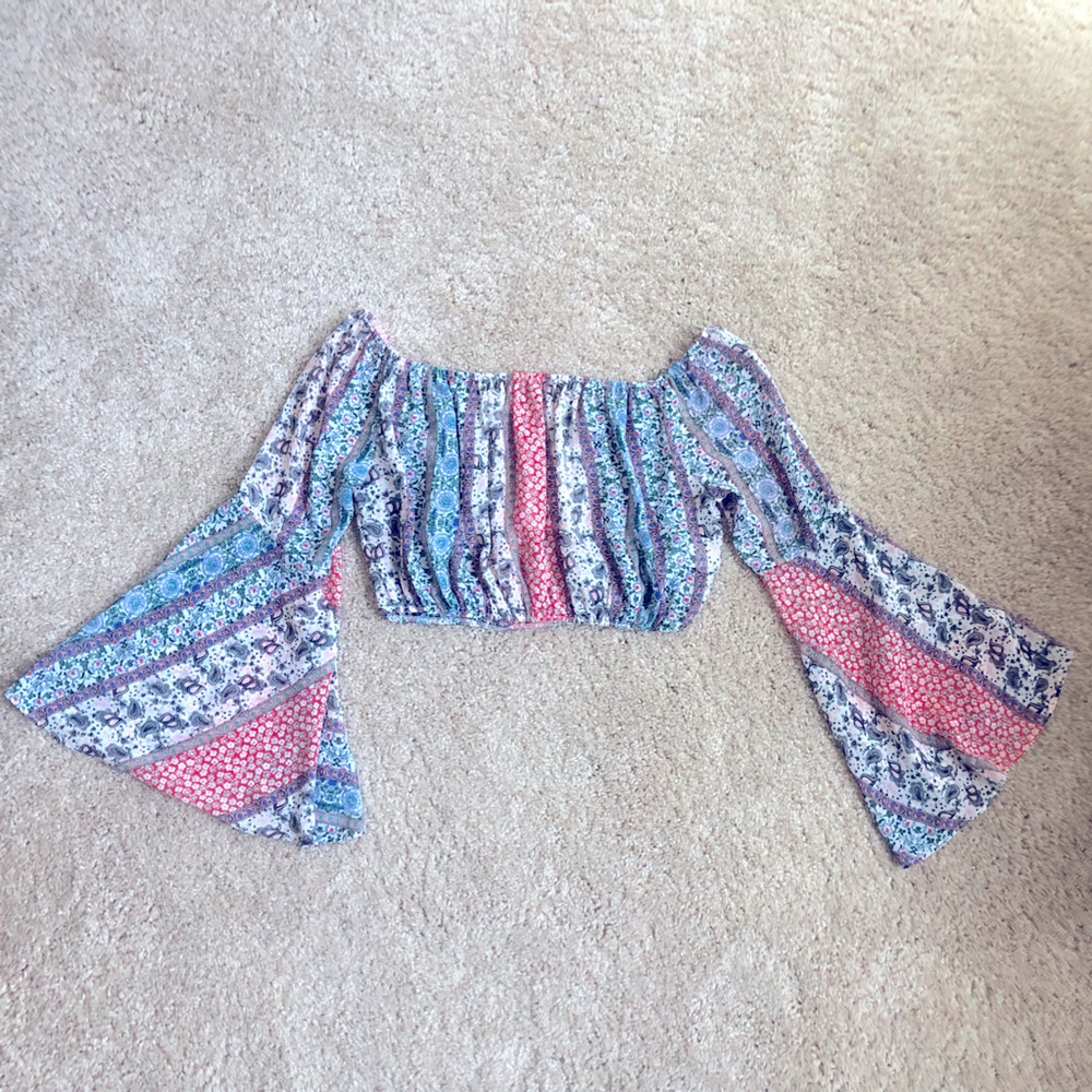 Festival Cropped Top Bohemian Hippie size M Free Shipping